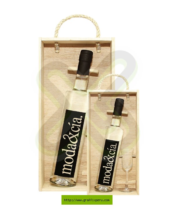 CAJA DE PISCO 500 ML MODELO 2