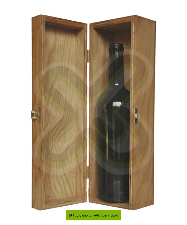 CAJA BAÚL PARA PISCO O VINO