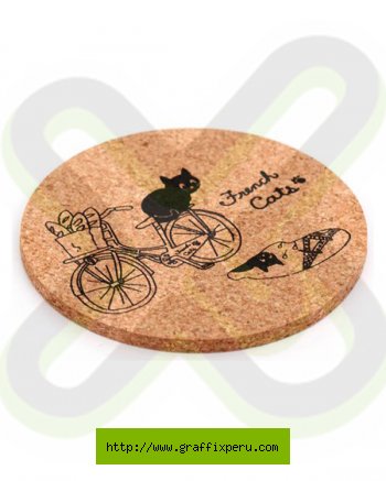 POSAVASO DE CORCHO PUBLICITARIO