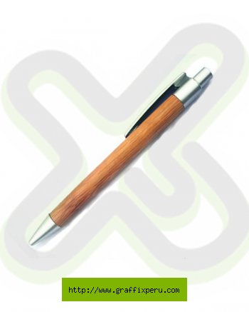 LAPICERO DE MADERA CON PARTES METALICAS