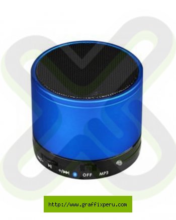 PARLANTE BLUETOOTH PUBLICITARIO AZUL