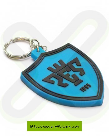 LLAVERO ESCUDO DE GOMA