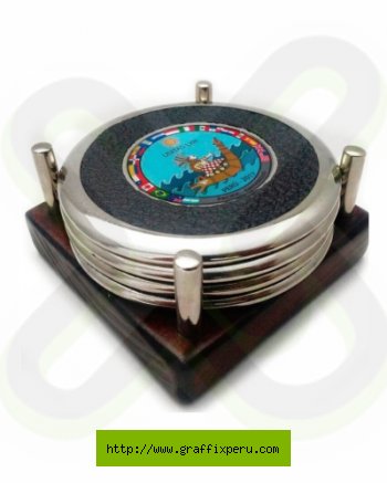 KIT DE POSAVASOS METALICOS