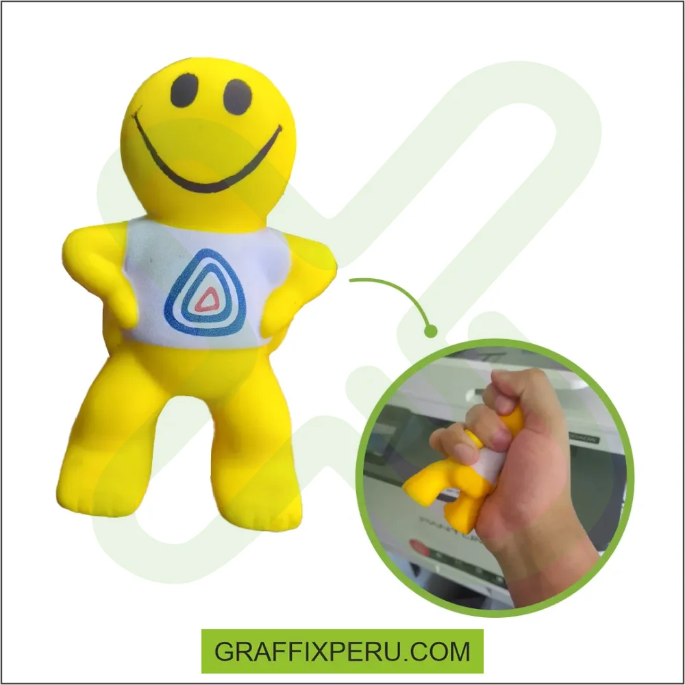 anti-estrés con diseño muñeco sonrisa - Vista alternativa