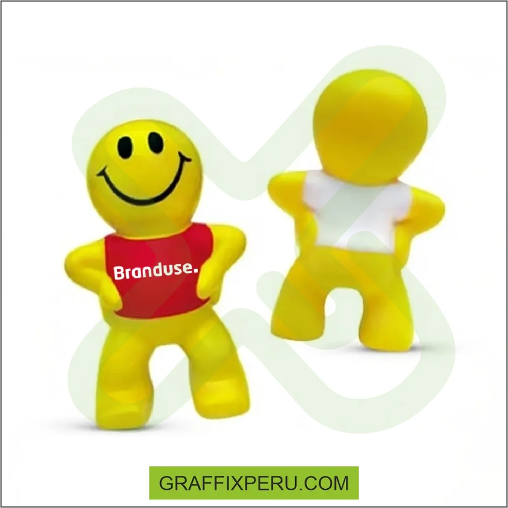 anti-estrés con diseño muñeco sonrisa