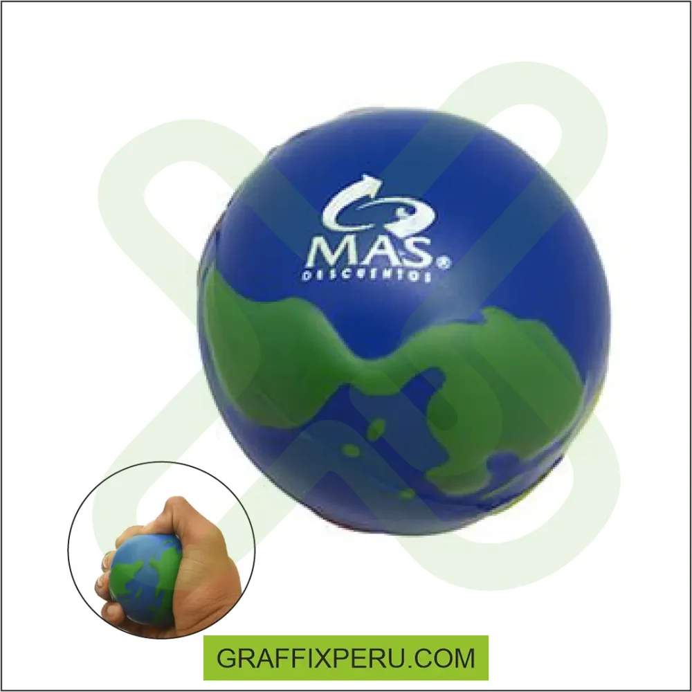 anti-estrés con diseño mundi - Vista alternativa