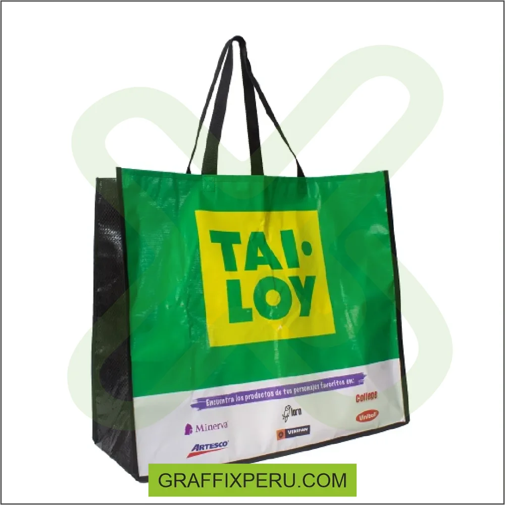 bolsa tarpulin (mercado) 52*50*20 impresión 4 caras