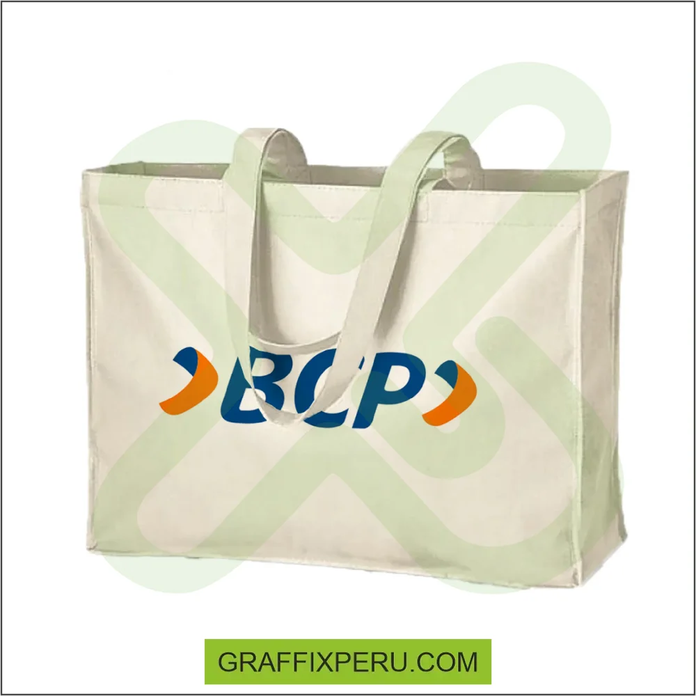 Bolsa tocuyo con fuelle