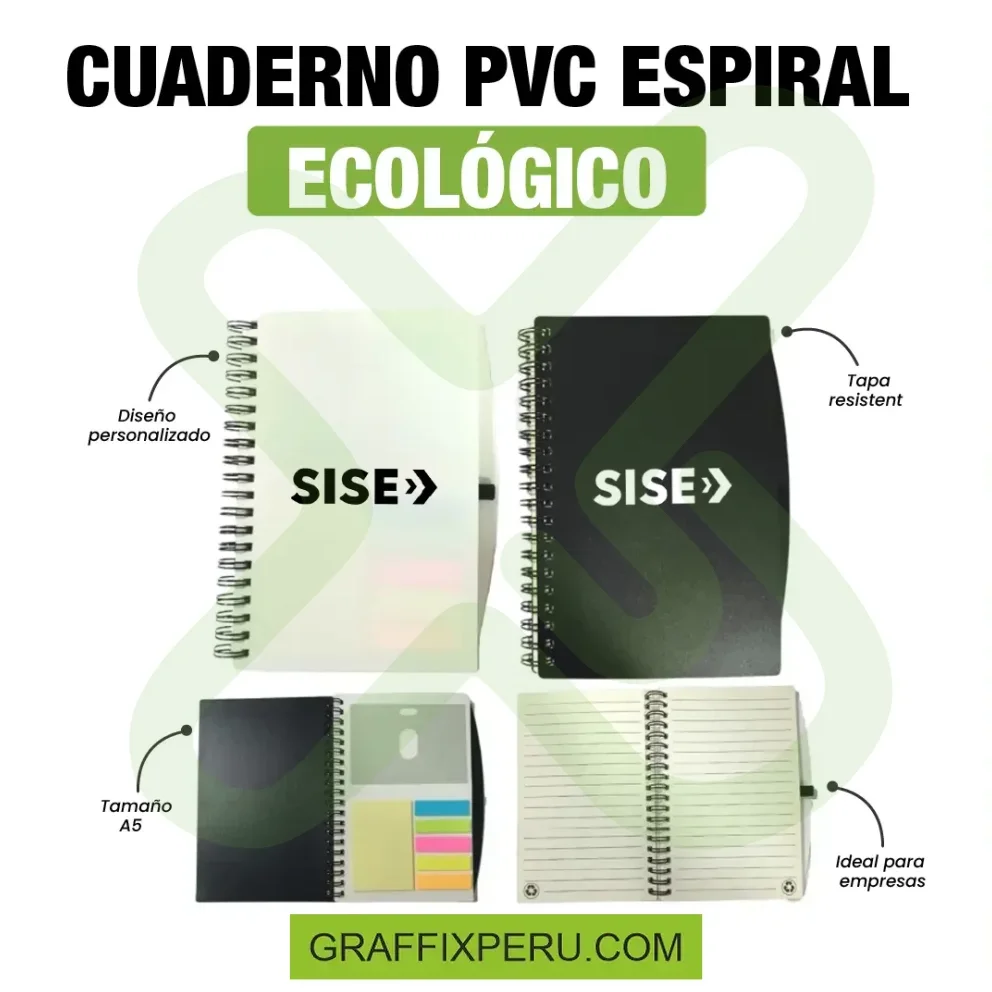 CUADERNO PVC ESPIRAL ECOLOGICO - Vista alternativa