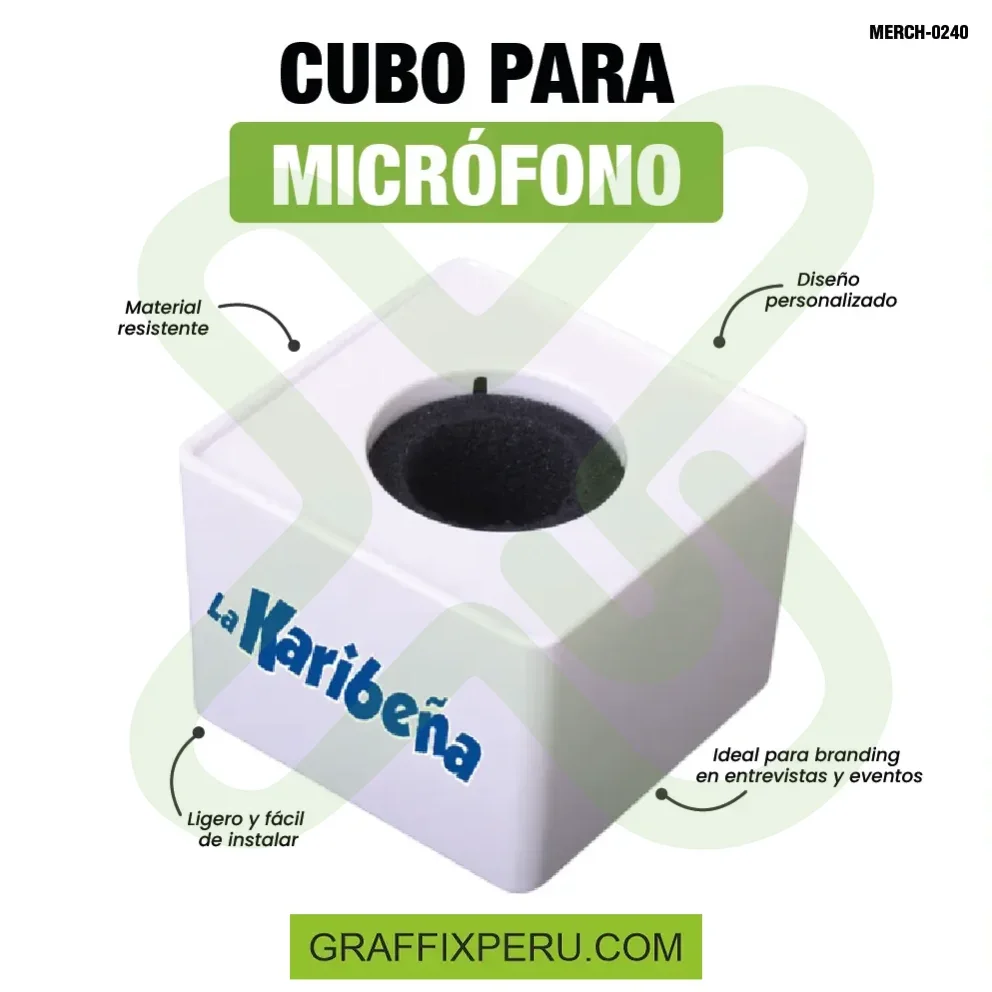 cubo para microfono - Vista alternativa