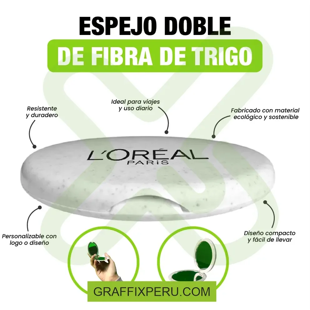 ESPEJO DOBLE DE FIBRA