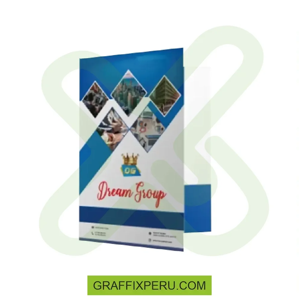 FOLDER CORPORATIVO PLASTIFICADO MATE - Vista alternativa