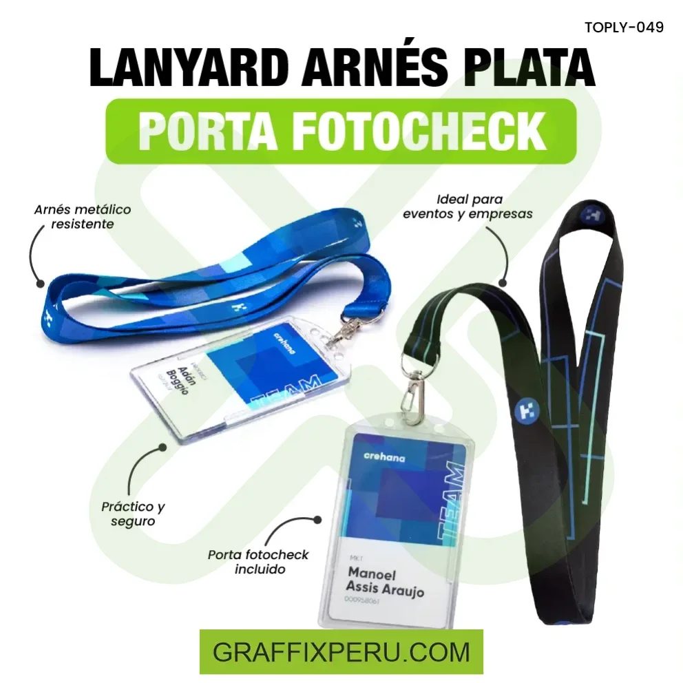 LANYARD CON UN ACCESORIO CON FOTOCHECK - Vista alternativa