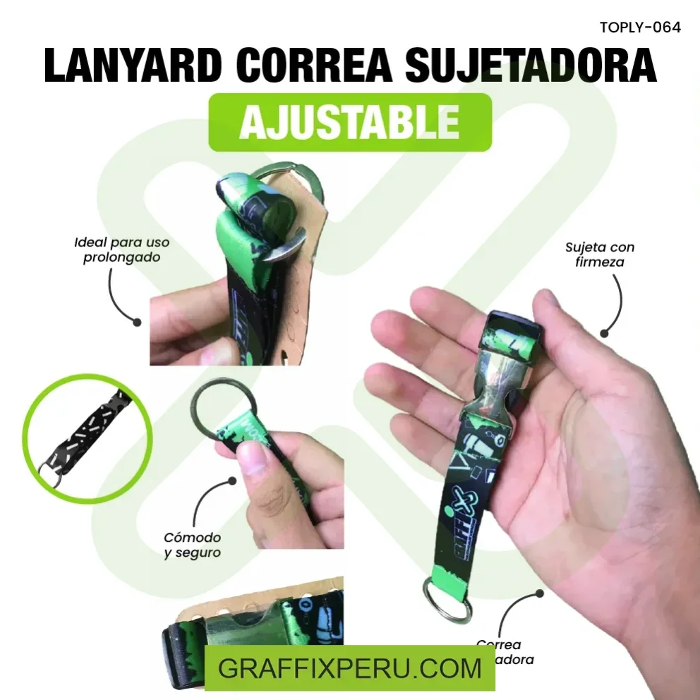 LANYARD CORREA SUJETADORA AJUSTABLE