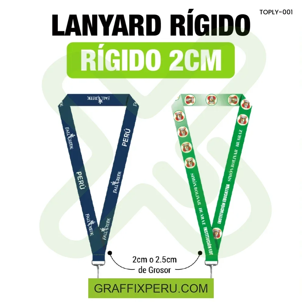 lanyard con mosqueton rigido 2cm - Vista alternativa