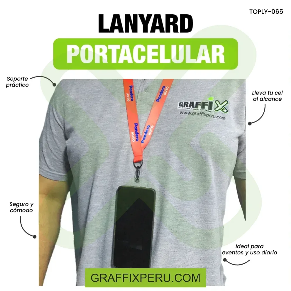 LANYARD PORTA CELULAR - Vista alternativa