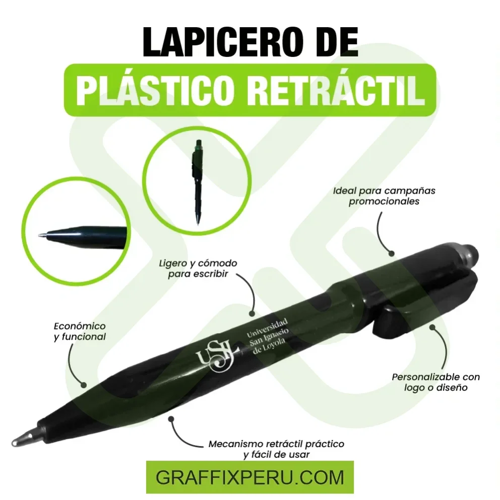 LAPICERO DE PLÁSTICO RECICLADO MODELO STANLEY MATE