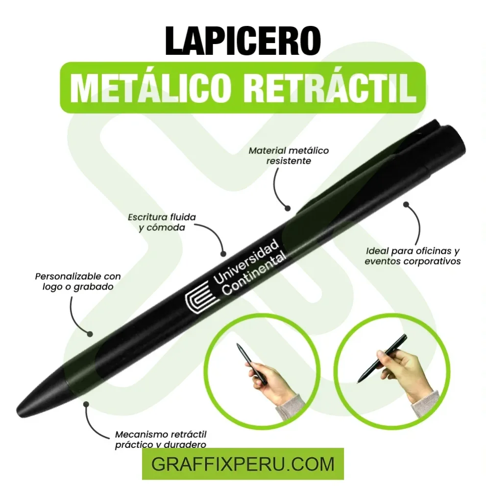 LAPICERO METÁLICO RETRÁCTIL