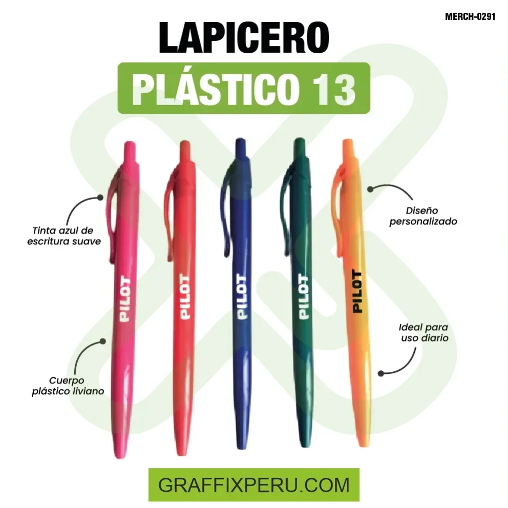 LAPICERO PLASTICO 13 - Vista alternativa