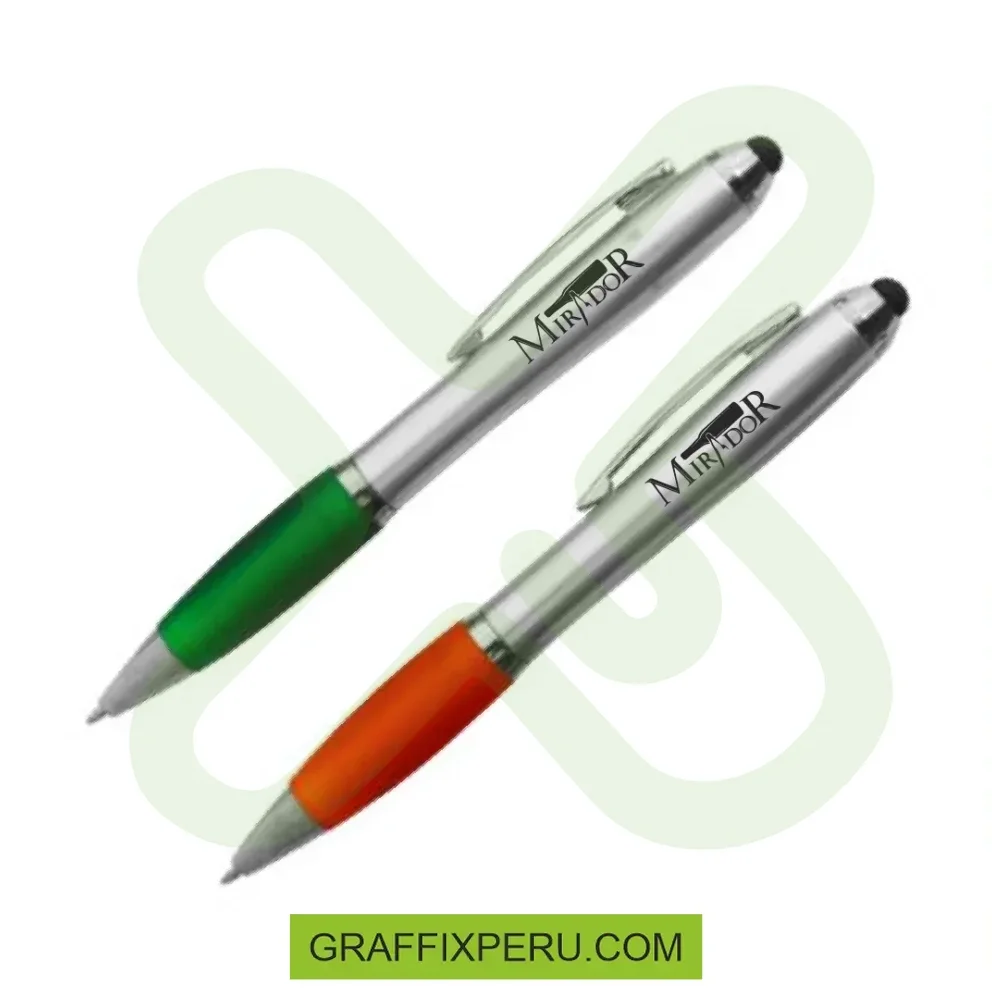 LAPICERO PLASTICO CON AGARRADERA DE GOMA Y TOUCH