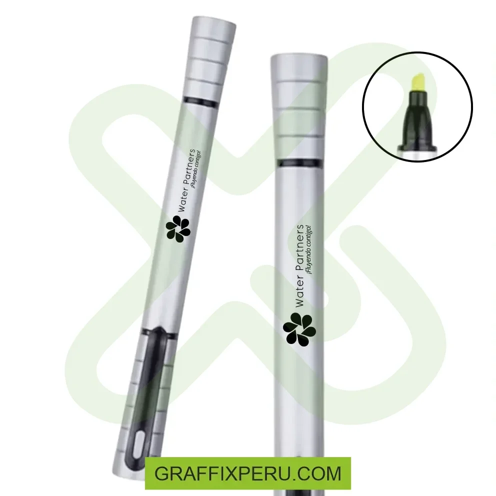 LAPICERO PLASTICO CON RESALTADOR 2