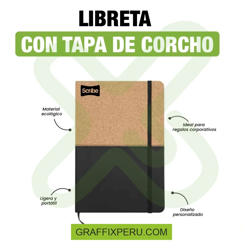 LIBRETA CON TAPA DE CORCHO - Vista alternativa