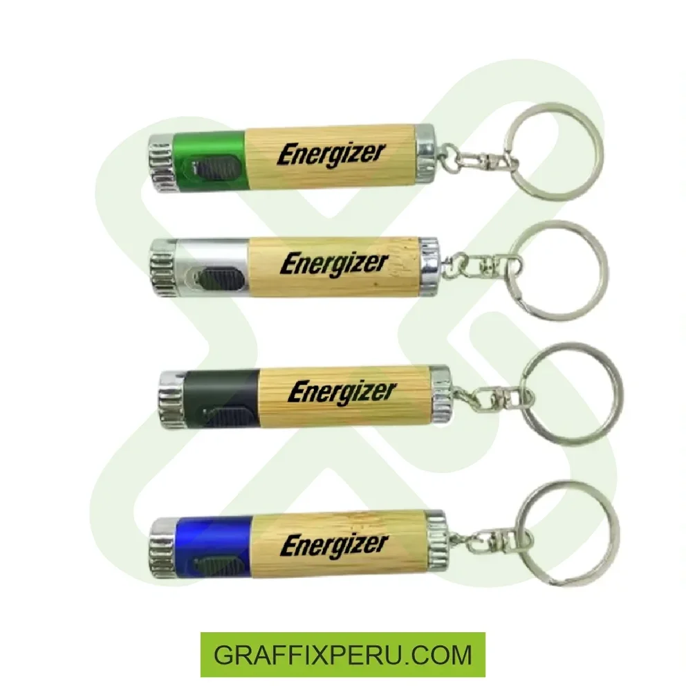 LLAVERO CON MINI LINTERNA CON COLOR - Vista alternativa