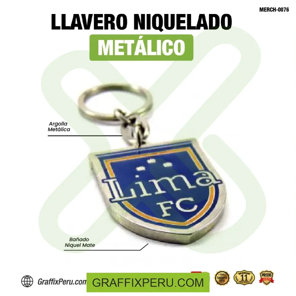 LLAVERO ZAMAK CON RESINADO - Vista alternativa