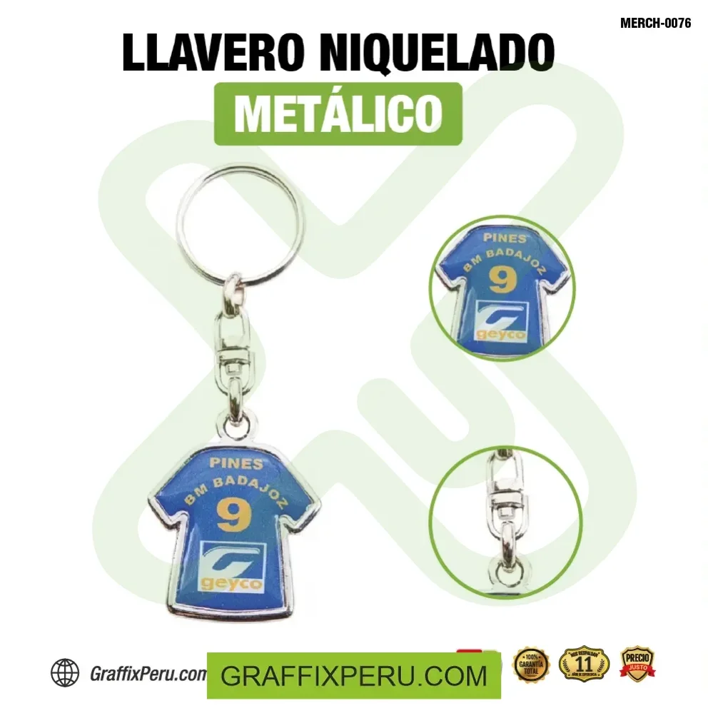 LLAVERO ZAMAK CON RESINADO