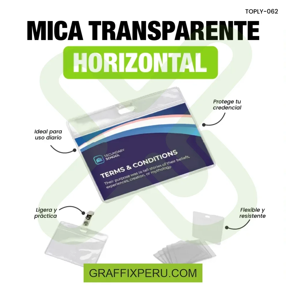 MICA TRANSPARENTE MEDIDA 8.5*10 - Vista alternativa