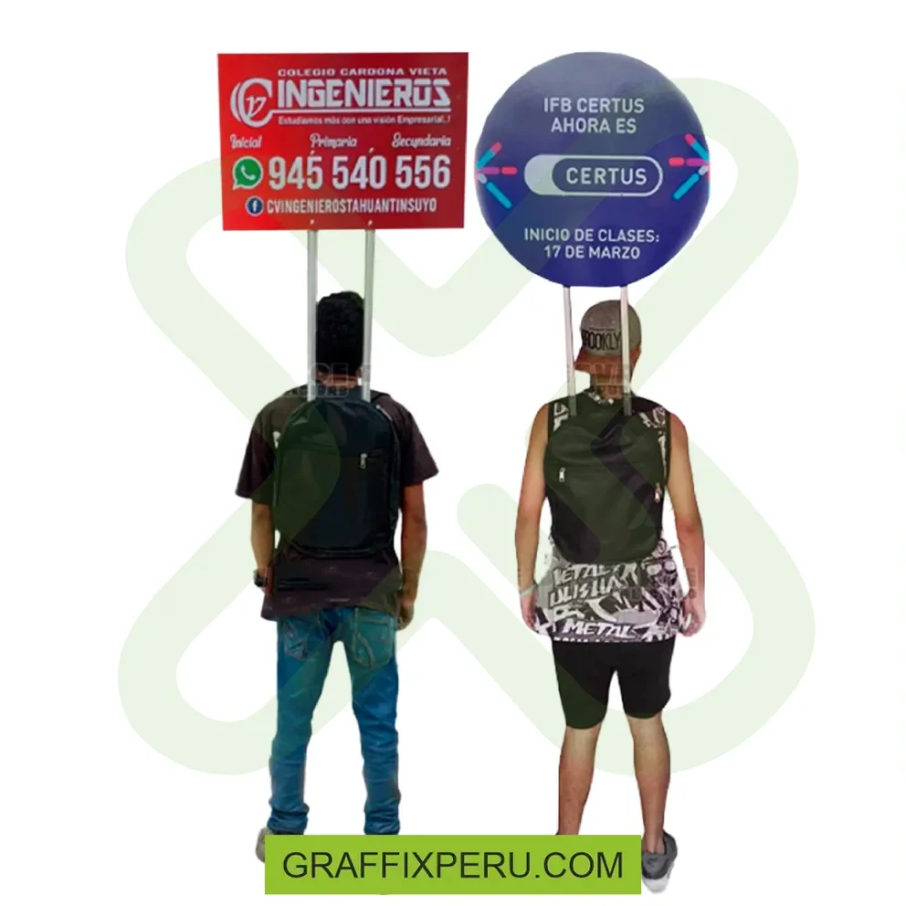 mochila publicitaria - Vista alternativa