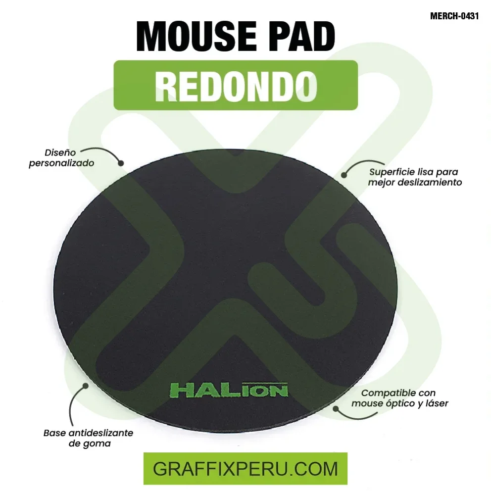 mouse pad redondo - Vista alternativa