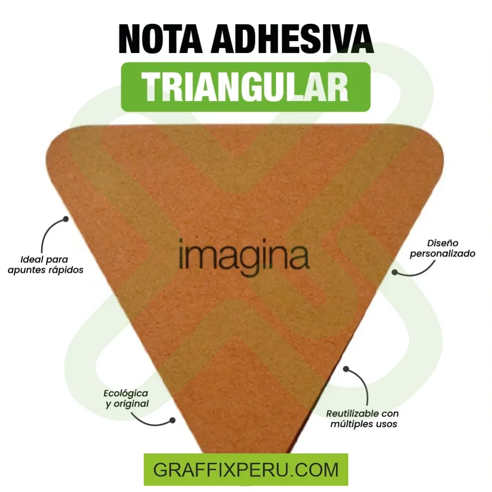NOTA ADHESIVA TRIANGULAR - Vista alternativa