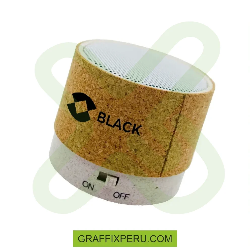 PARLANTE ECO DE FIBRA DE TRIGO Y CORCHO