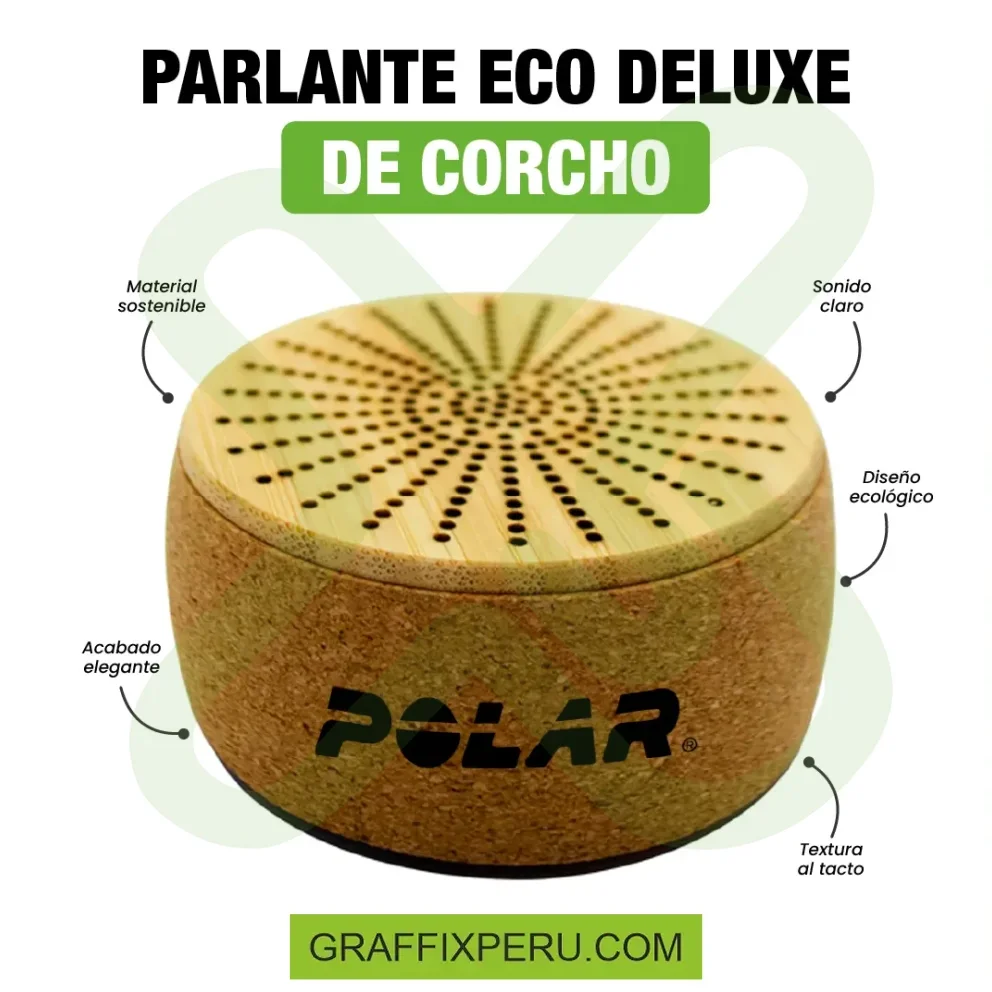 PARLANTE ECO DELUXE DE CORCHO - Vista alternativa