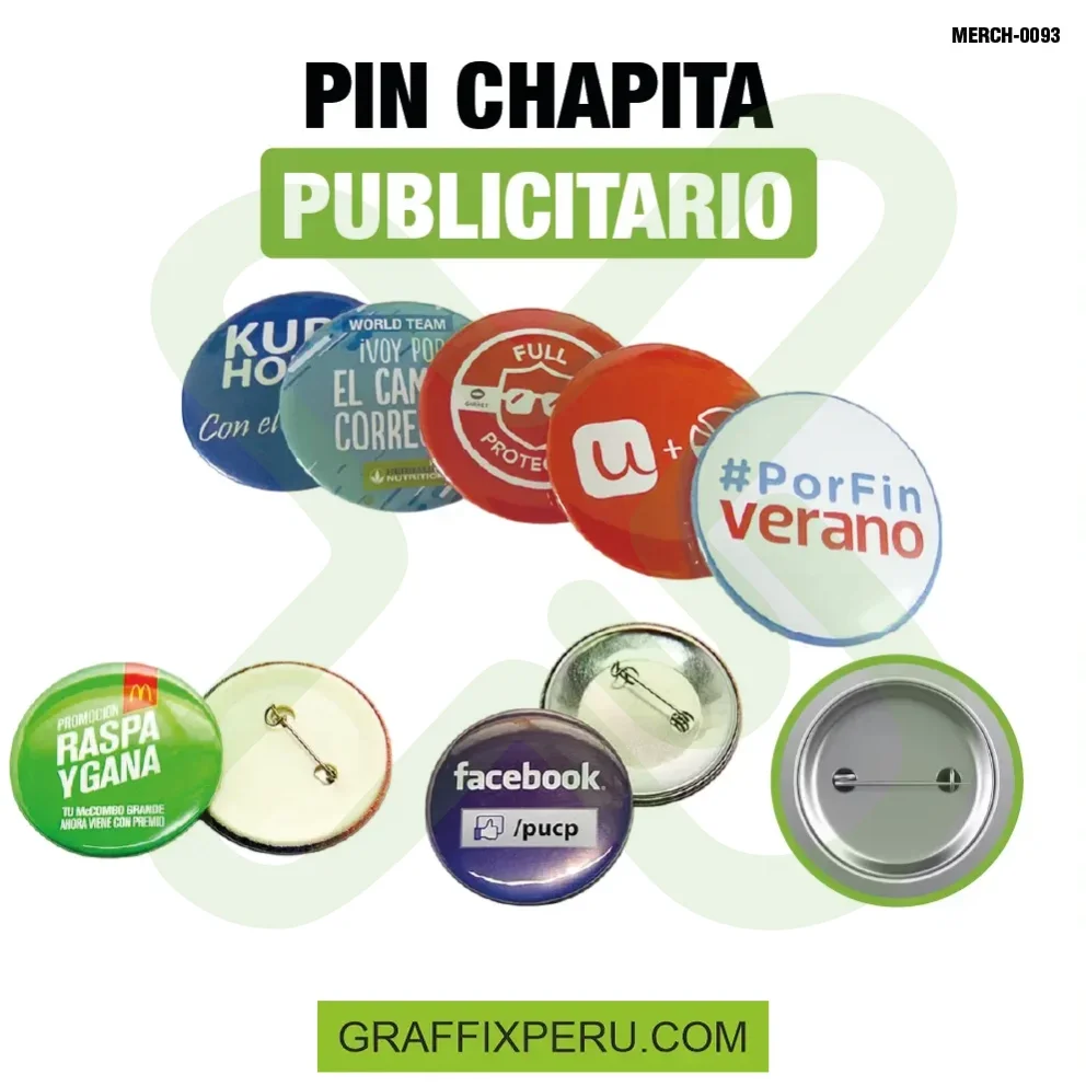 pin chapita 5cm, 4, 3