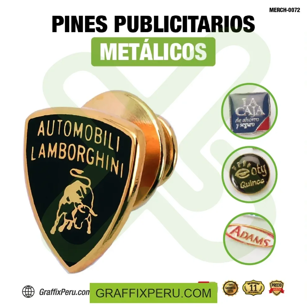 pin metalico zamak - Vista alternativa