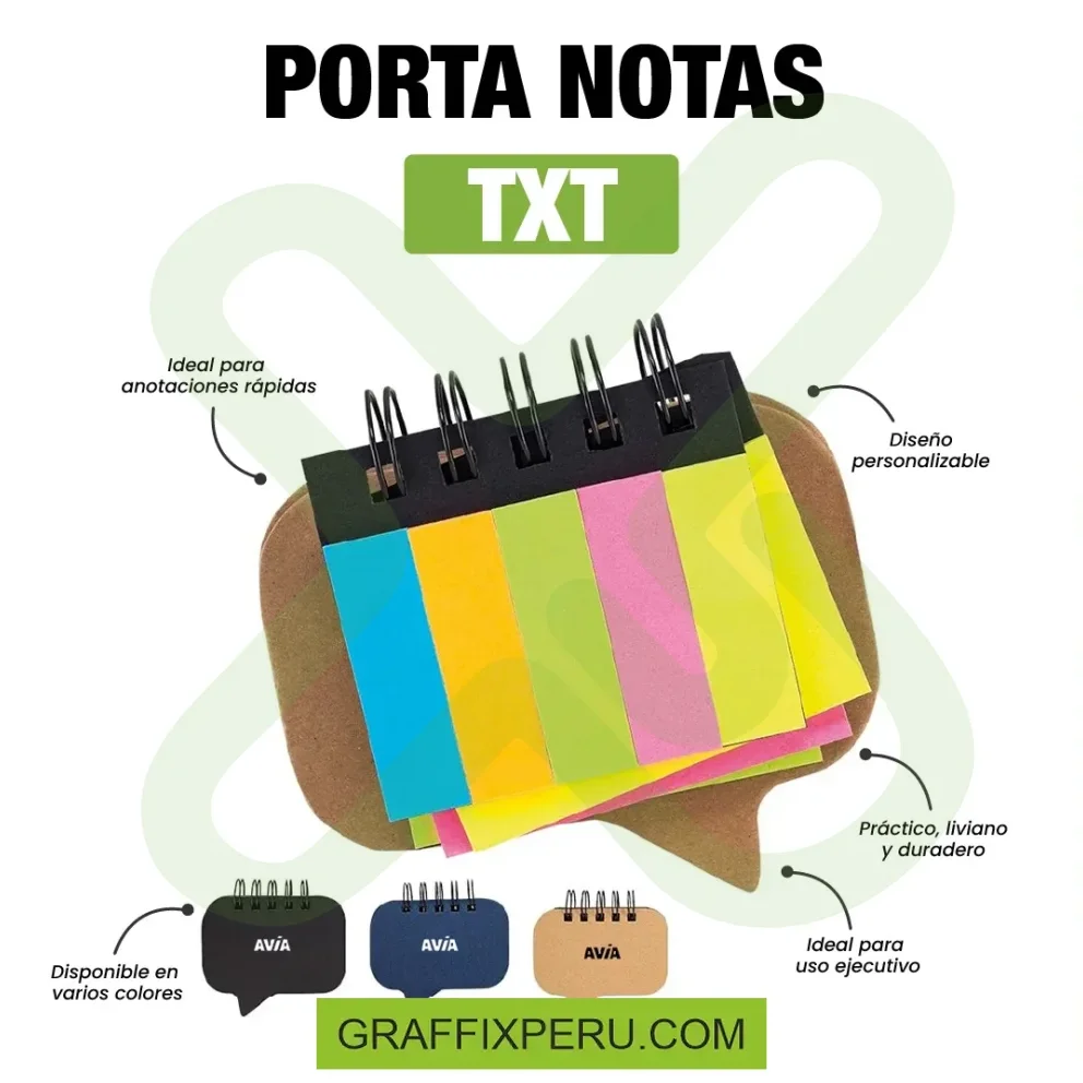 PORTA NOTAS TXT - Vista alternativa