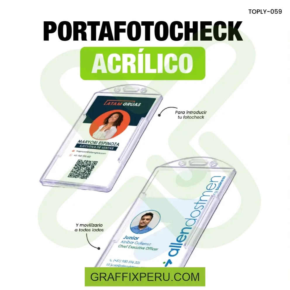 PORTA FOTOCHECKS - Vista alternativa