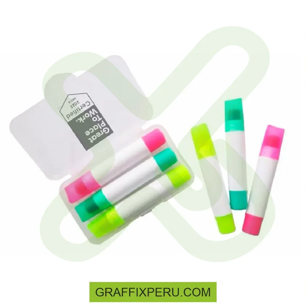 RESALTADOR DE CERA 3 COLORES