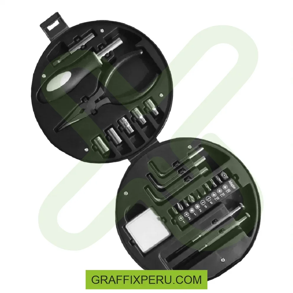 set de herramientas con logo personalizado - Vista alternativa