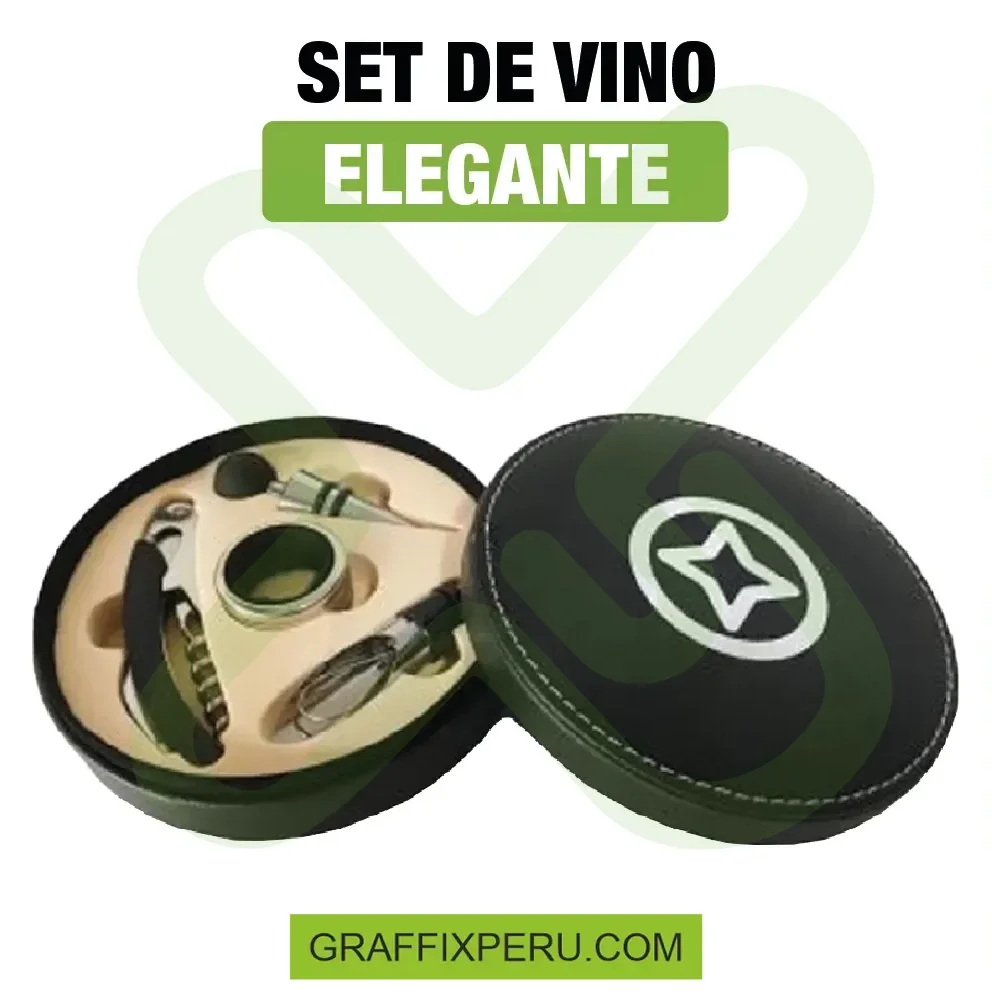set de vino con logo - Vista alternativa