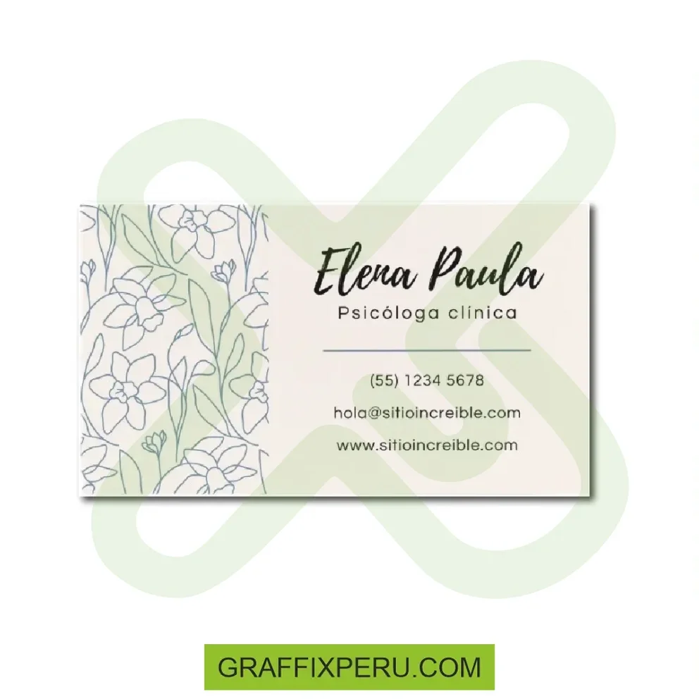 TARJETAS PERSONALES BASICA - Vista alternativa