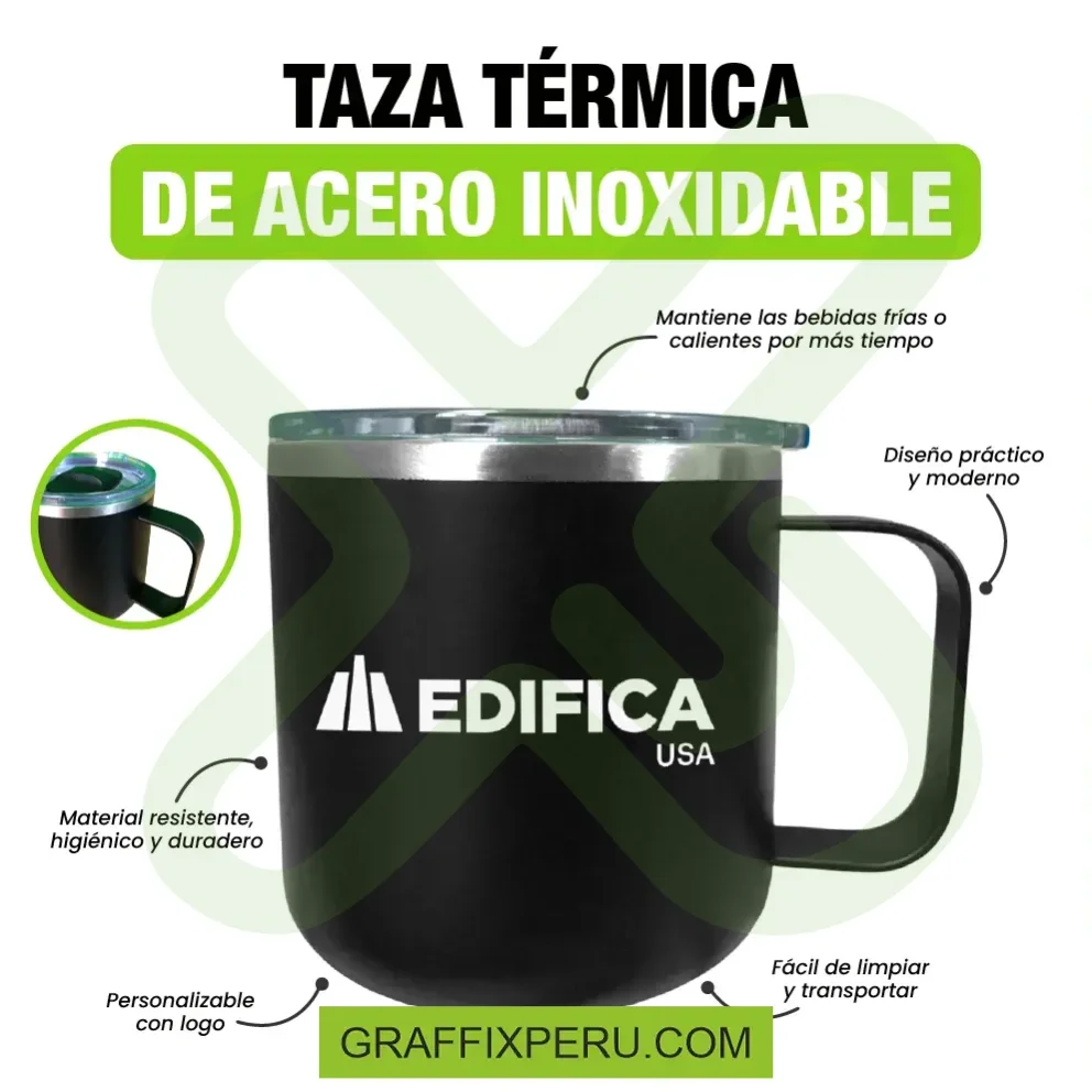 TAZA TÉRMICA DE ACERO INOXIDABLE