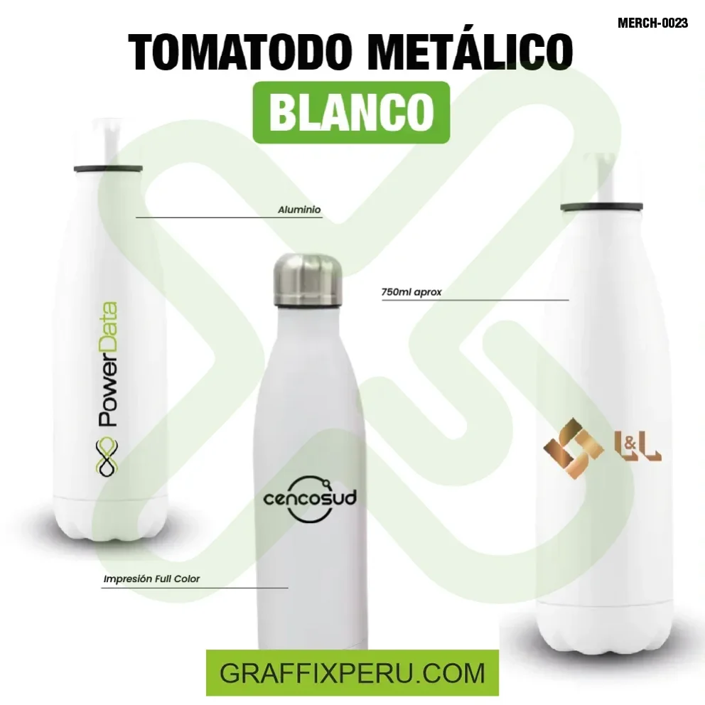 tomatodo metalico tipo botella 700ml - Vista alternativa