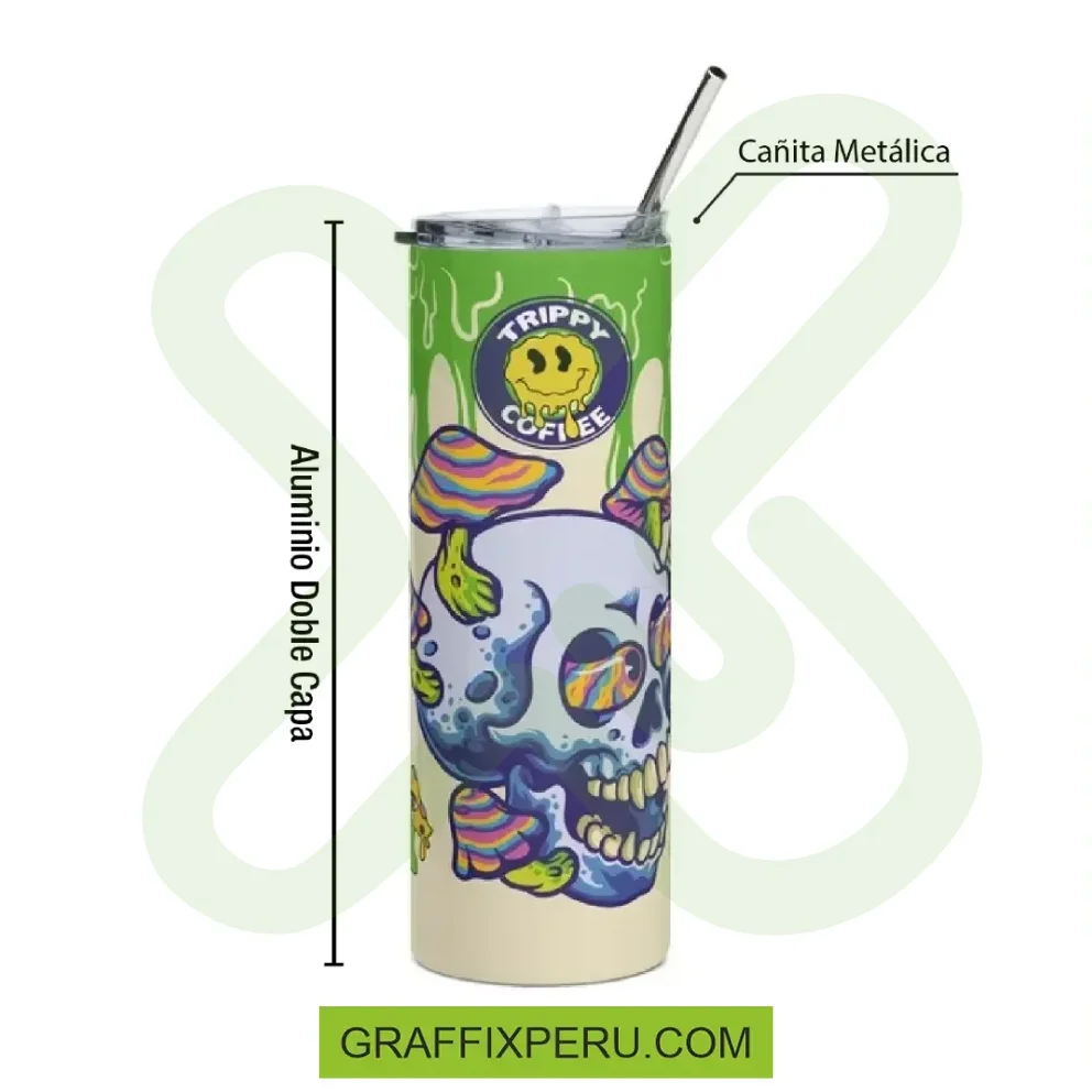 termo tumbler skinny con sorvete - Vista alternativa