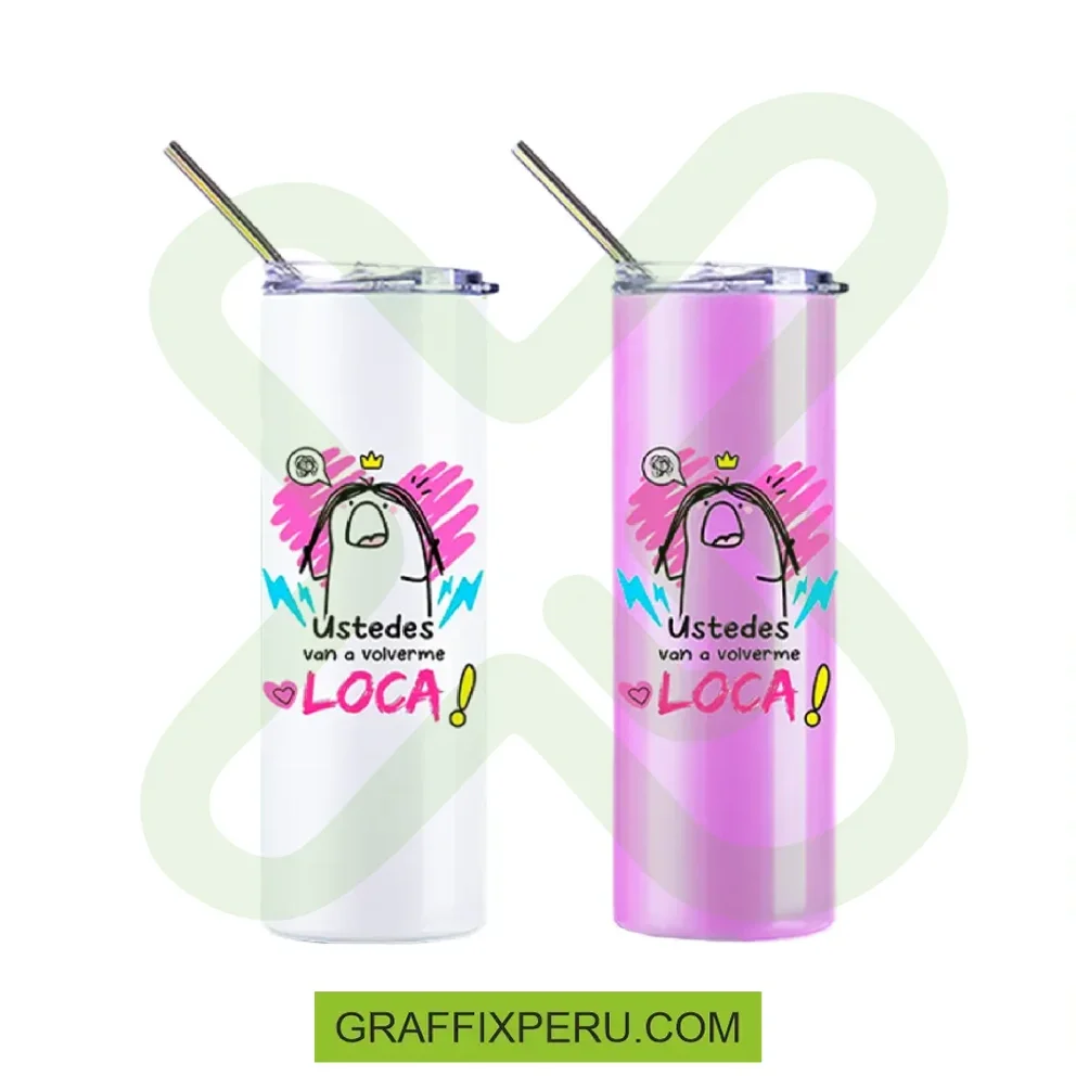 termo tumbler skinny con sorvete