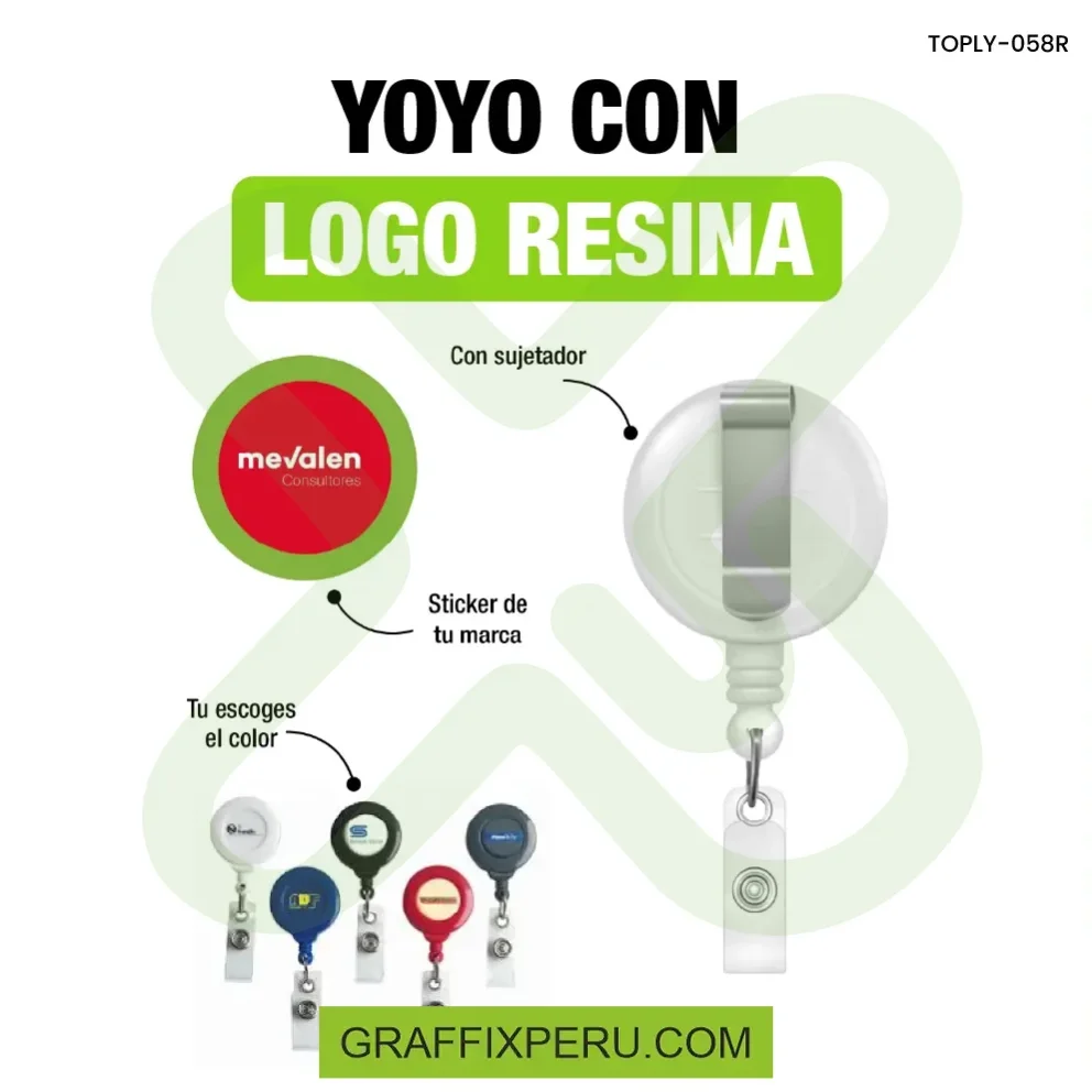 YOYO CON LOGO Y RESINA - Vista alternativa