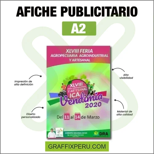 AFICHES PUBLICITARIO MEDIDA A2 - Foto 3