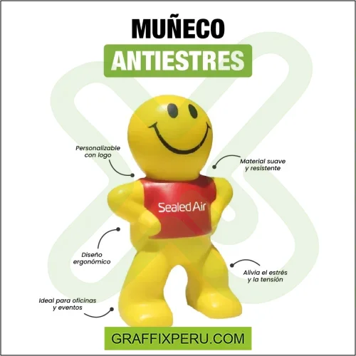 anti-estrés con diseño muñeco sonrisa - Foto 3